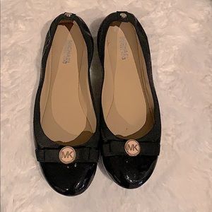 Michael Kors black ballet flats